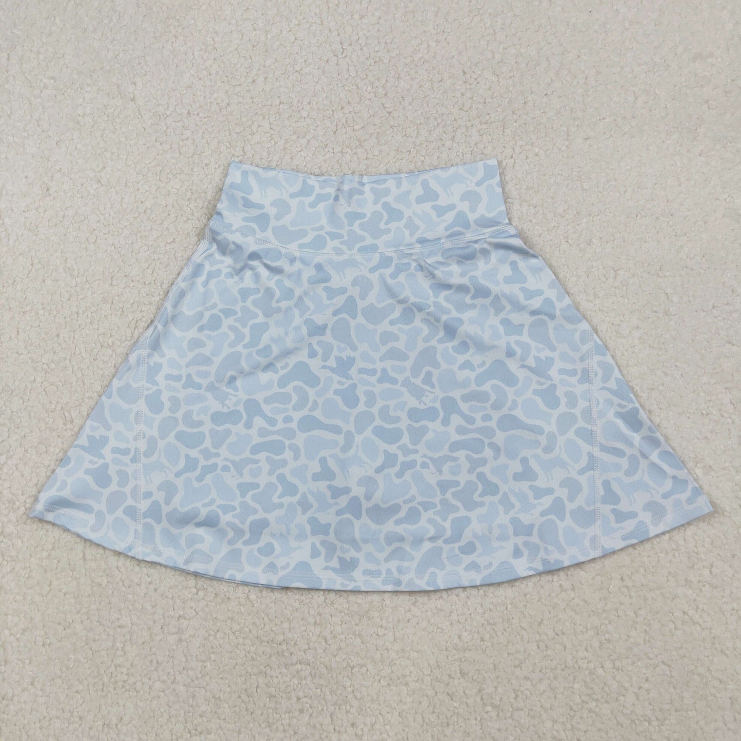 Adult Women Light Blue Camo Skort