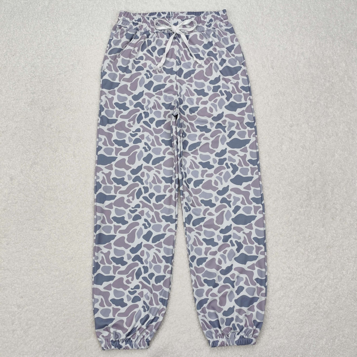 Adult Women Gray Camo Print Pockets Yoga Pants