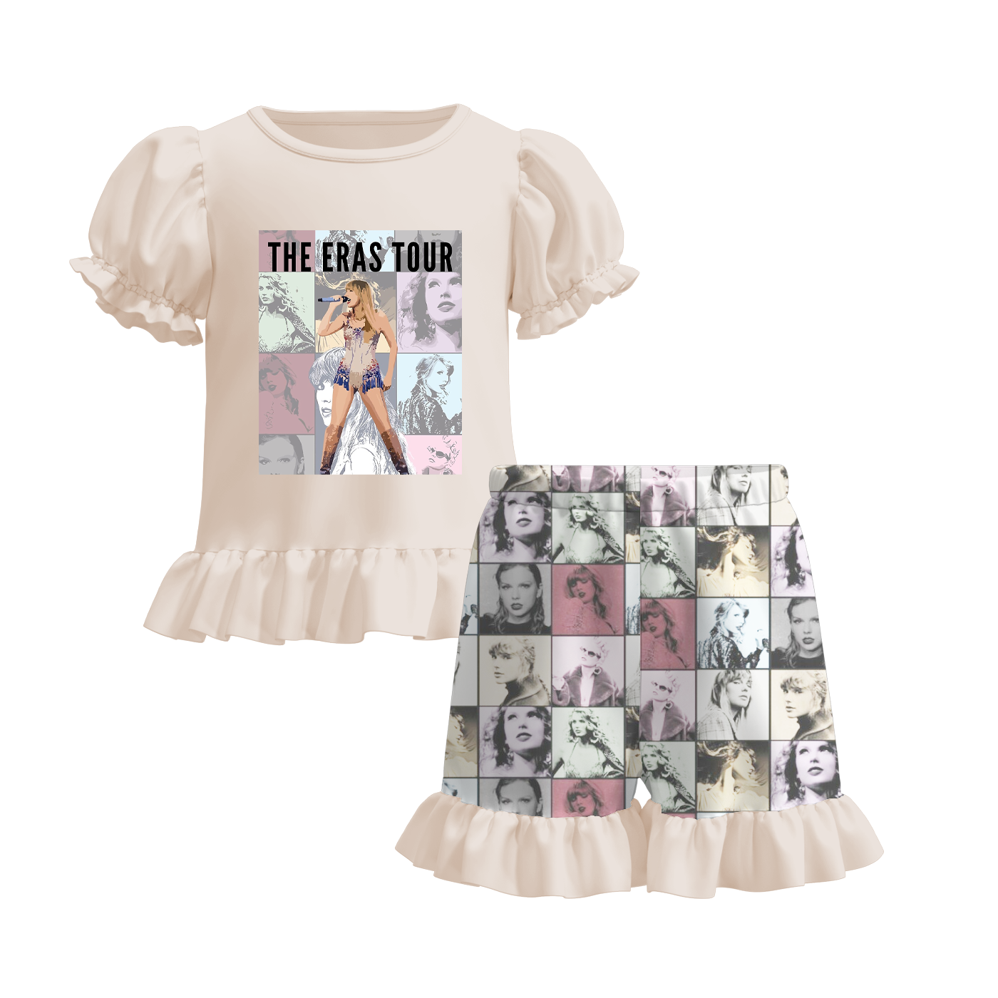 Baby Girls Singer Tour Top Shirt Shorts Summer Clothes Sets Preorder 3 MOQ