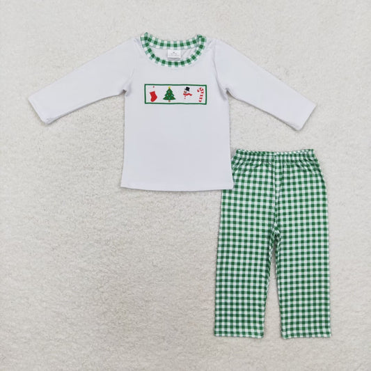 Toddler Boys Outfit Christmas Tree Sonwmen Design