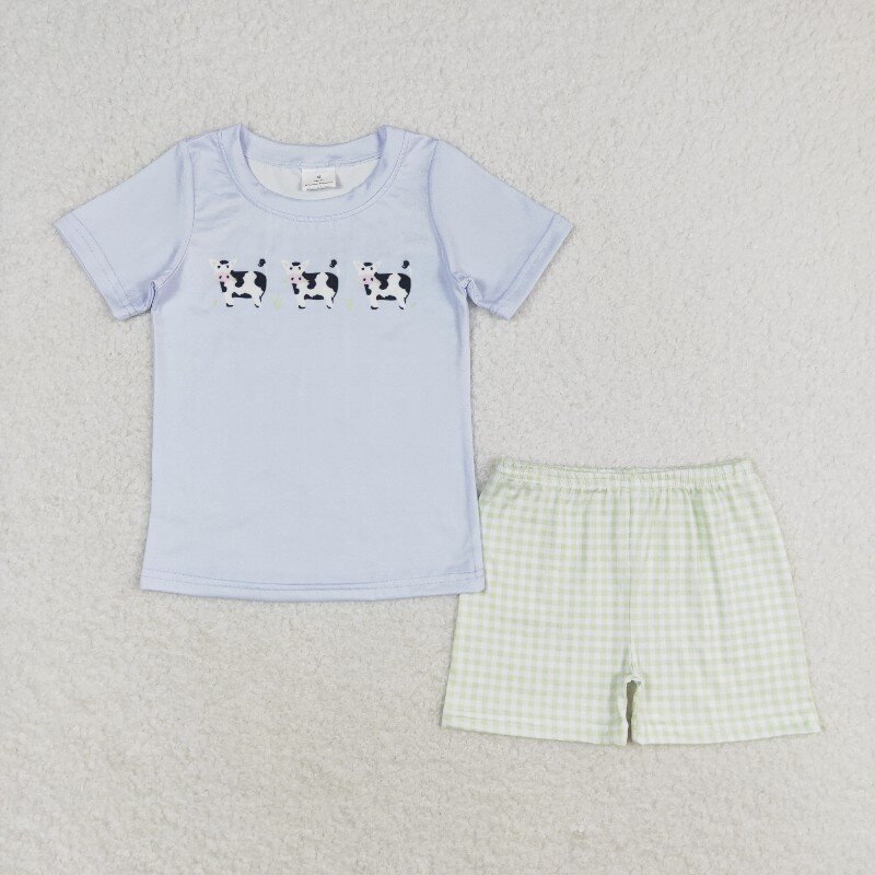 Baby Sibling Summer Cute Cow Clothes