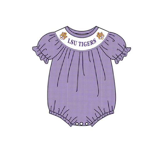 Baby Girls Sport Team LSU Romper Deadline :16 July