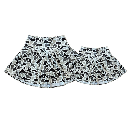 Mommy and me Grey Camo Skort Preorder