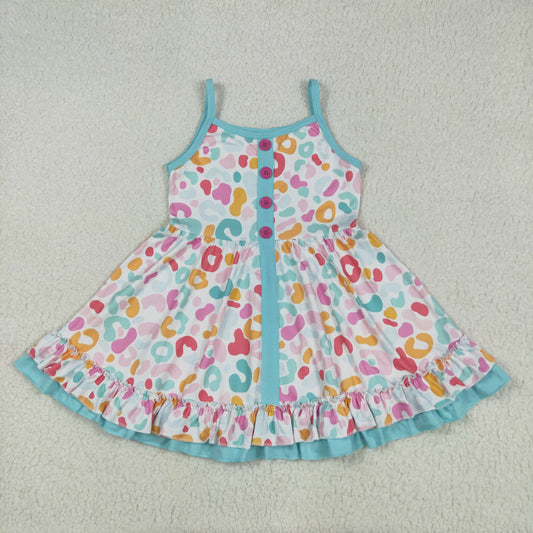 Baby Girls Summer Colorful Leopard Dress