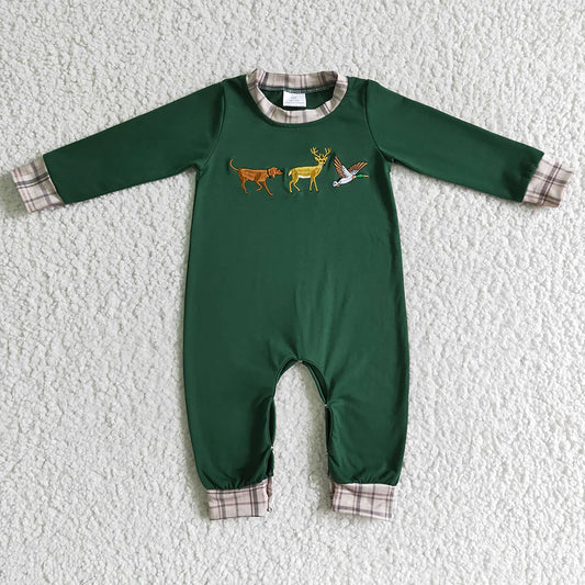 LR0107 USA Shop Baby boys duck deer dog hunting fall romp