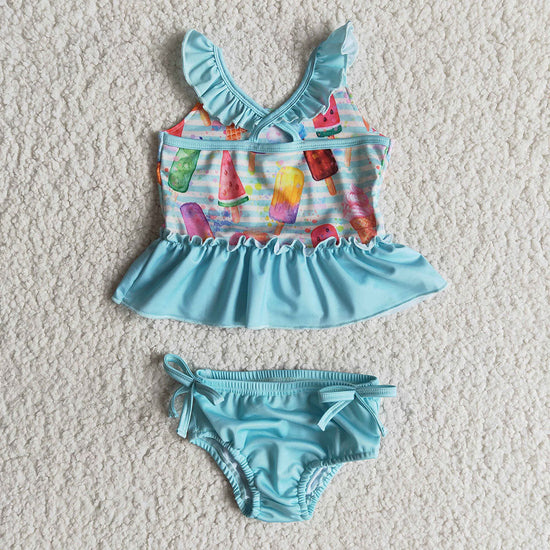 B2-4 Baby Girls summer popscile swimsuits