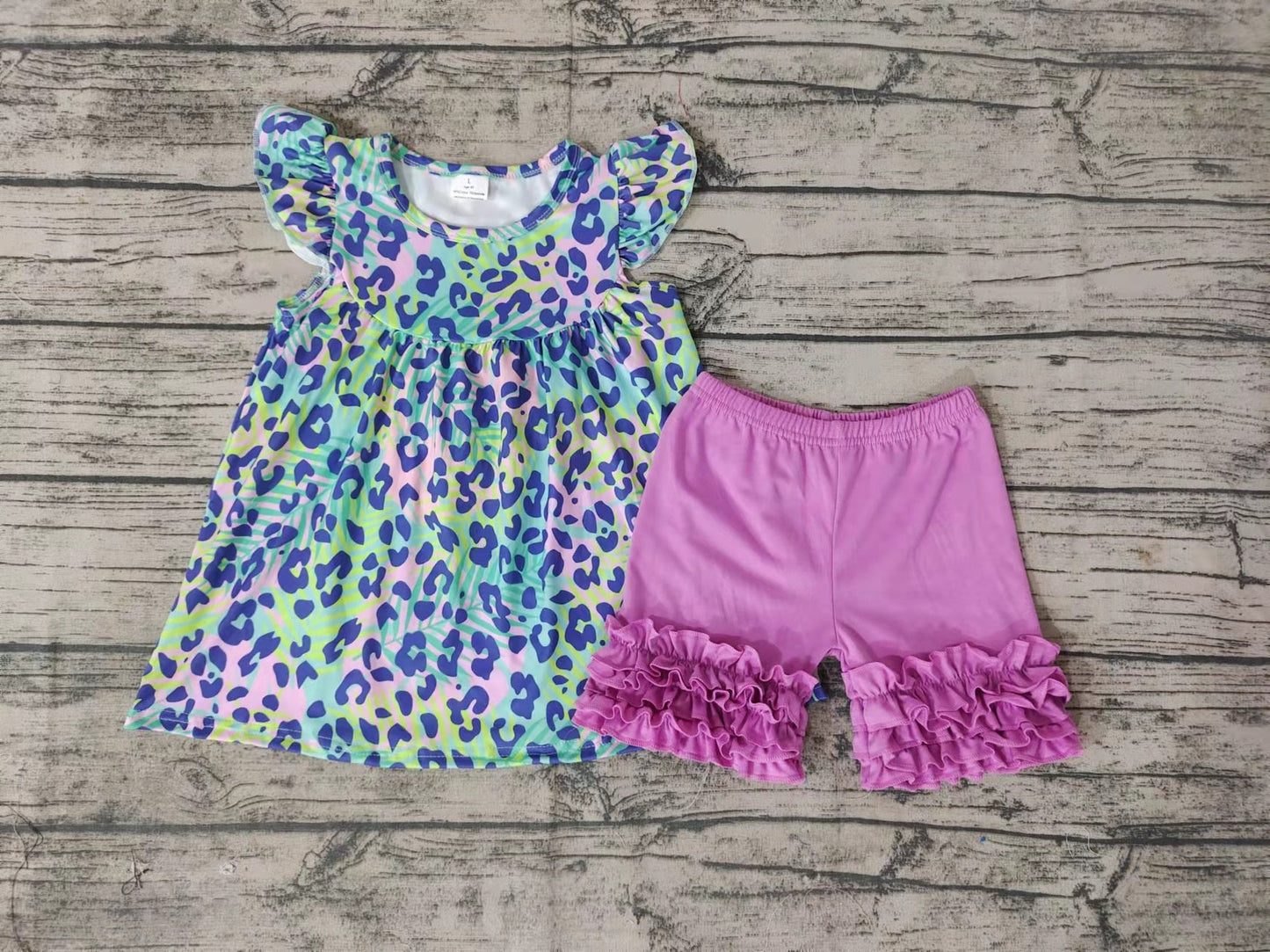 Summer Colorful Leopard Outfit