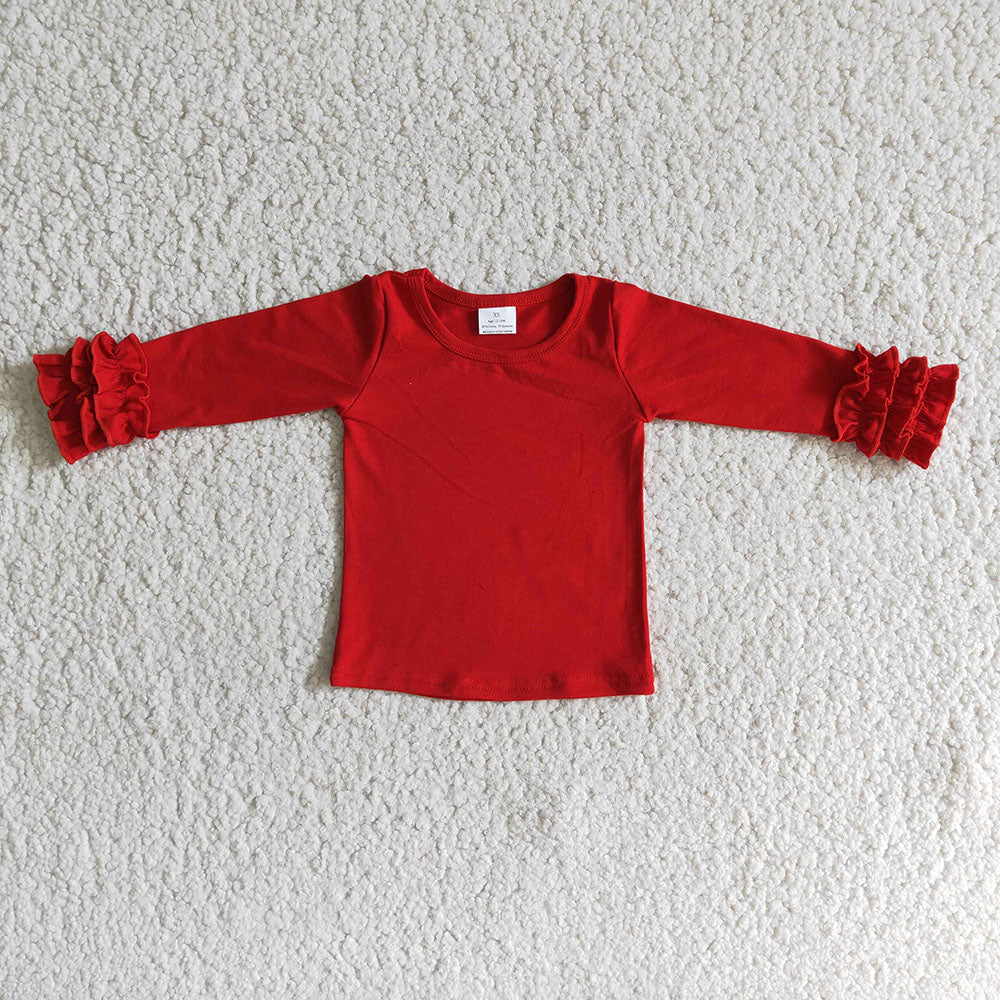 Baby Girls Red Icing Sleeve T-shirt Top